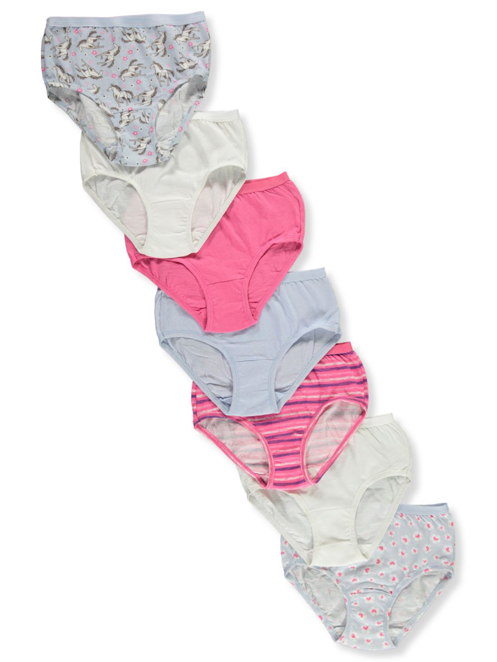 Fruit of the Loom Girls' 7-Pack Briefs Panties (Big Girls)